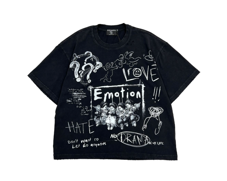 Mixed Emotion "Chaos" Black Tee