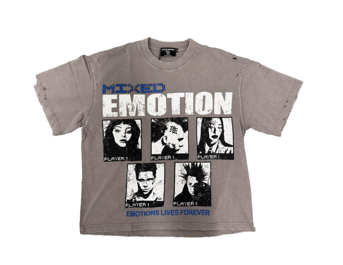 Mixed Emotion "Gallery" Grey Tee
