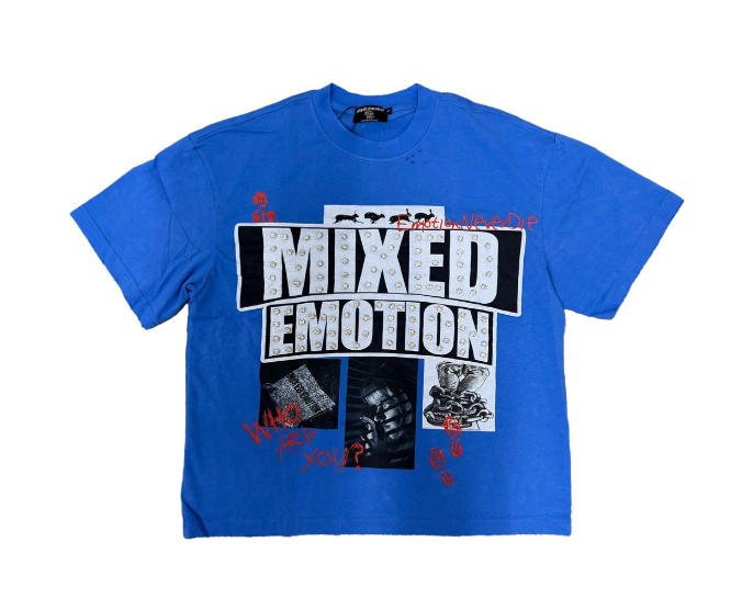 Mixed Emotion "Lost Identity" Blue Tee