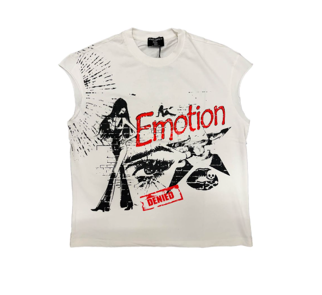 Mixed Emotion "Starboy" Cream Sleeveless Tee