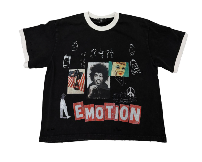 Mixed Emotion "Static" Black Tee