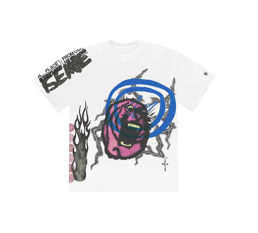 Travis Scott "Cactus Jack For Fragment Sunrise" White Tee