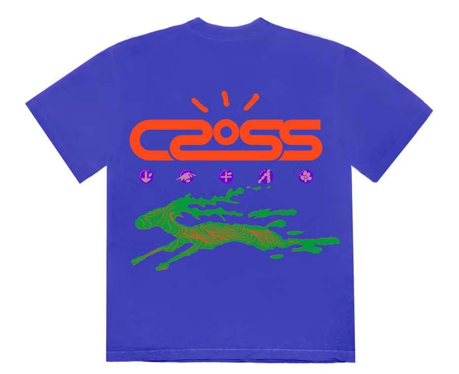 Travis Scott "Cactus Jack Cross Tech I" Royal Tee