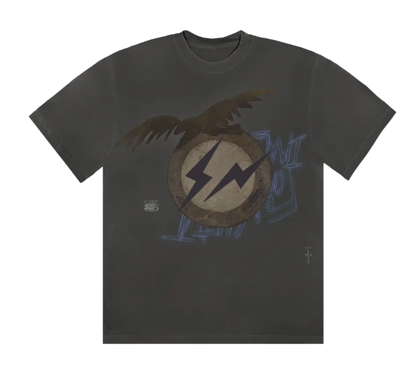 Travis Scott "Cactus Jack For Fragment Create" Washed Black T-Shirt