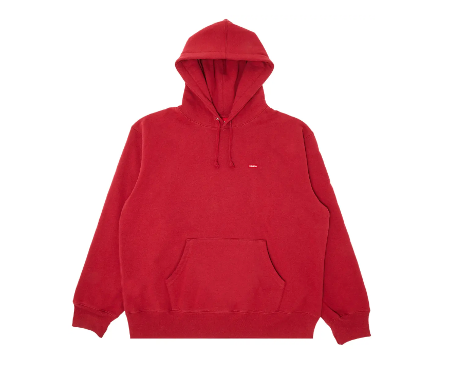 Supreme "Small Box SS23" Dark Red Hooded Sweatshirt