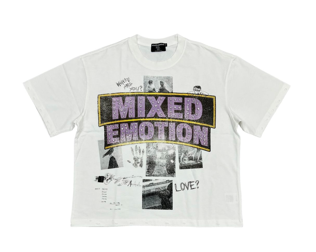 Mixed Emotion "Lost Identity" White Tee
