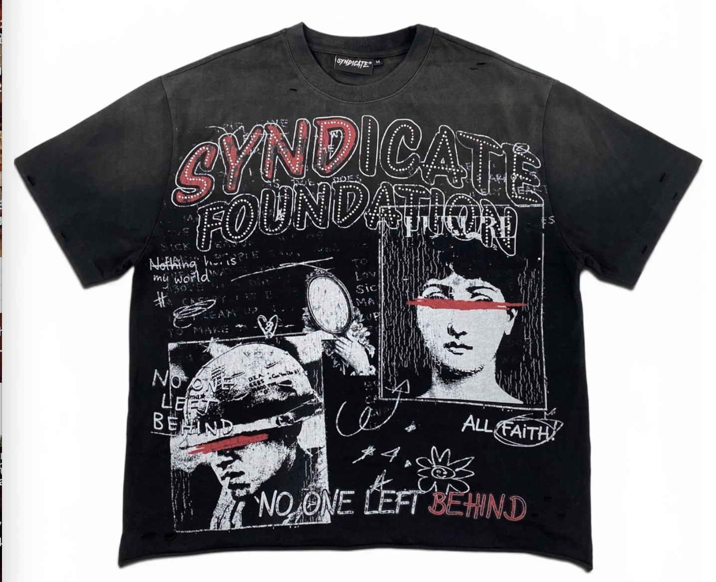 Syndicate "Left Behind" Tee Black Wash