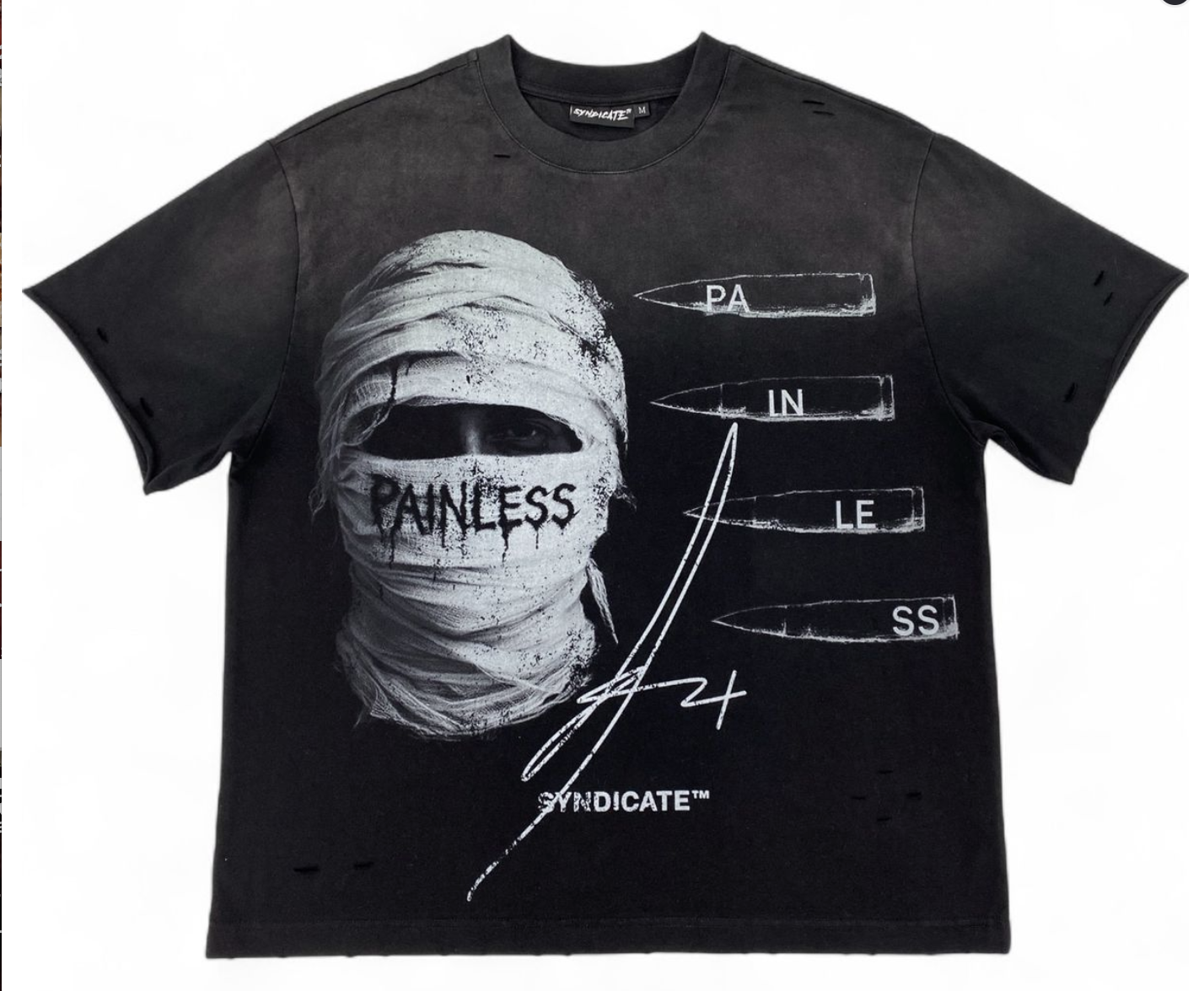 Syndicate "Painless" Tee Black Wash
