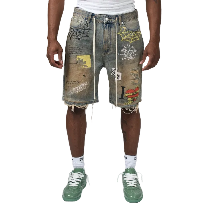Duaa "Sunset" Blue Shorts