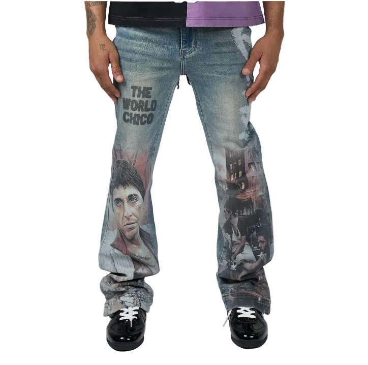 Duaa "Chico" Blue Denim Jeans