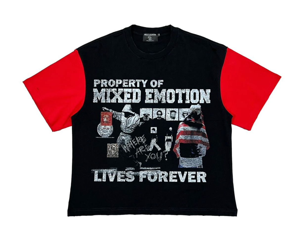 Mixed Emotion "Fracture" Black Tee