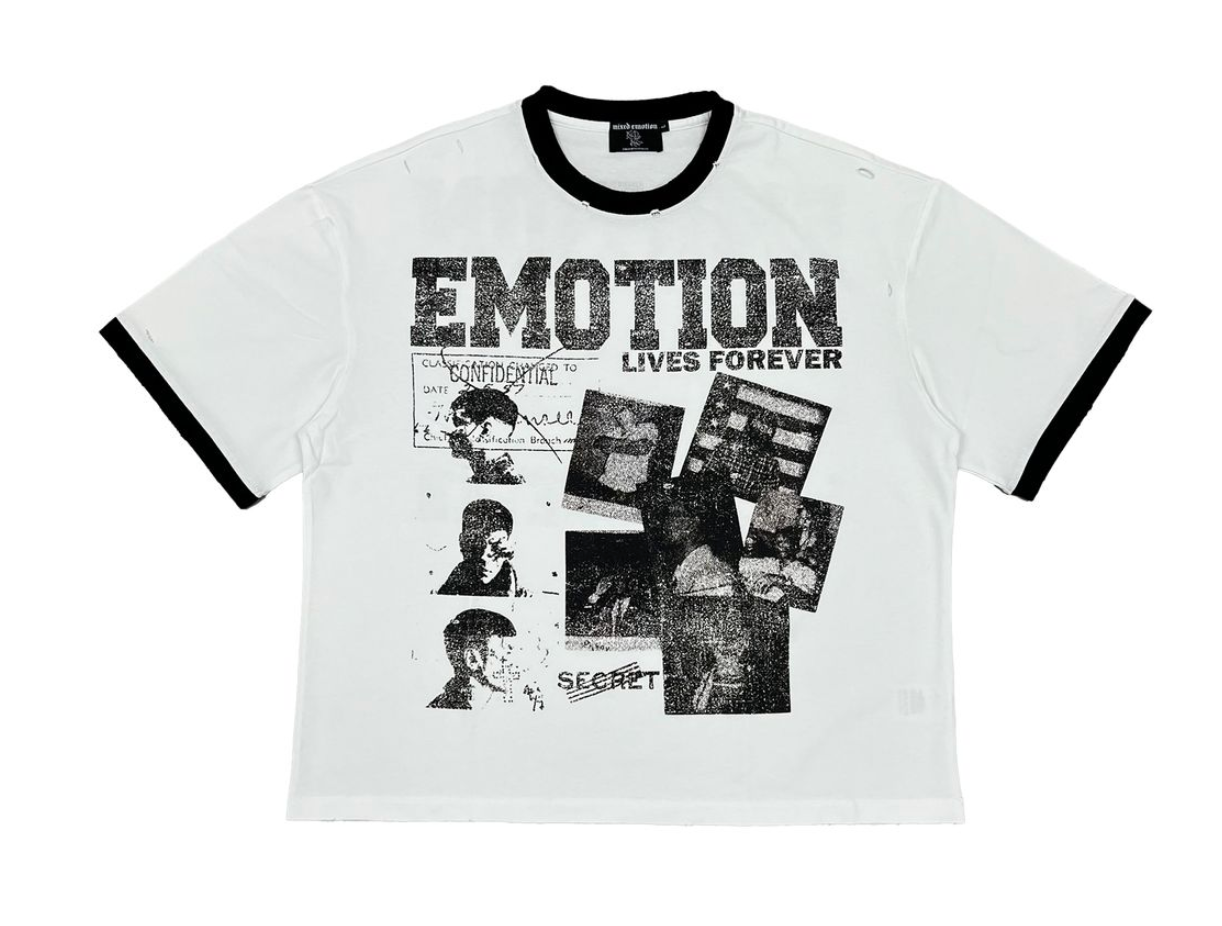 Mixed Emotion "Secret" White Tee