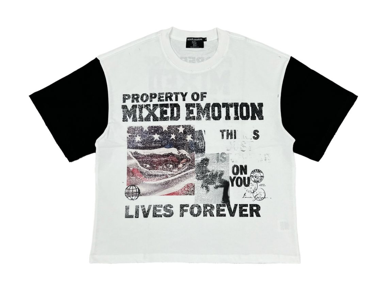 Mixed Emotion "Property" White Tee