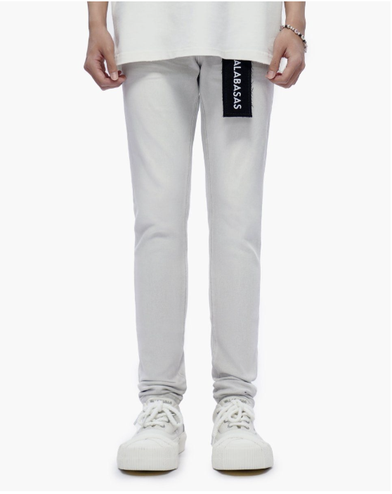 Valabasas 'Mr. Flex' Skinny Jeans- Snow Grey