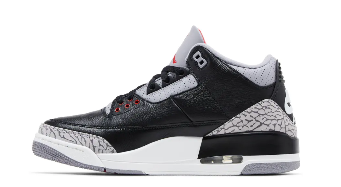 Micheal Air Jordan 3 "Black Cement"