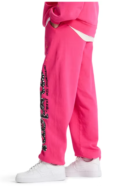 Sp5der "V2" Pink Sweatpants