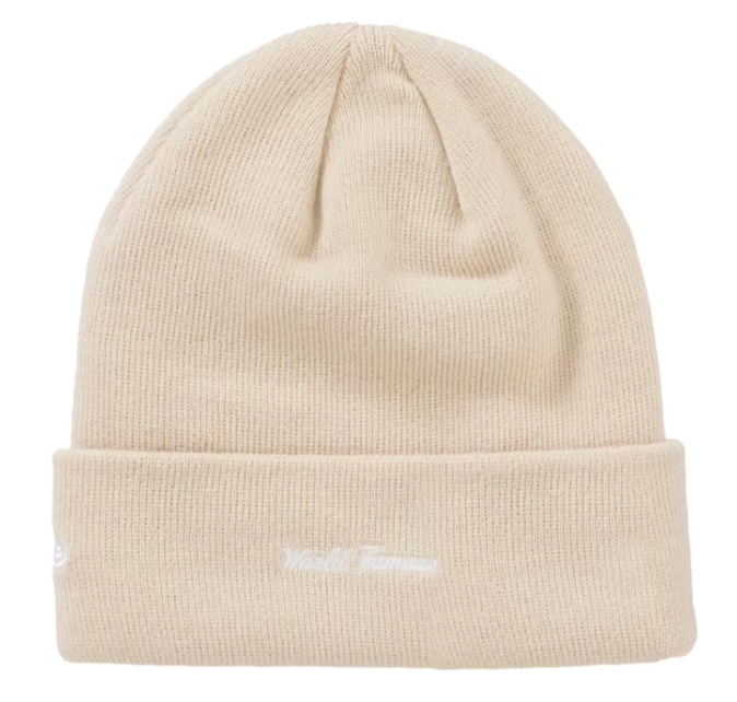 Supreme x New Era Box Logo Beanie- Light Beige