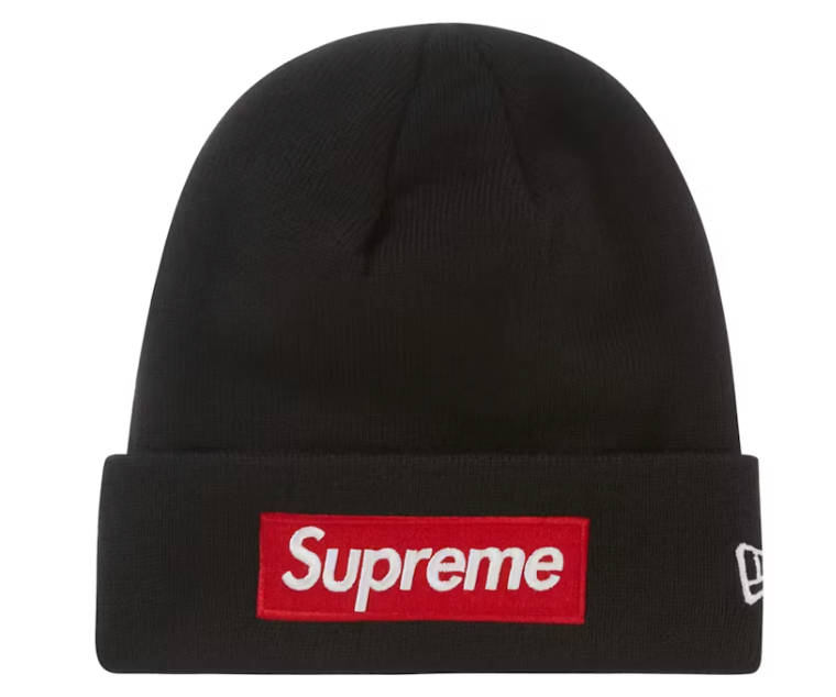 Supreme x New Era Box Logo Beanie-Black