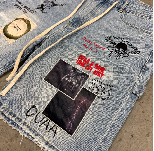 Duaa "Teleport" Blue Shorts