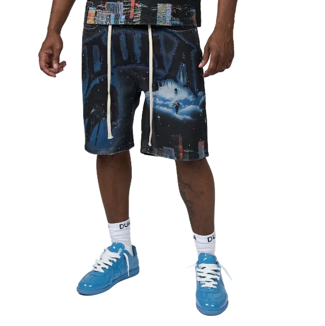 Duaa "Cosmic" Black Shorts