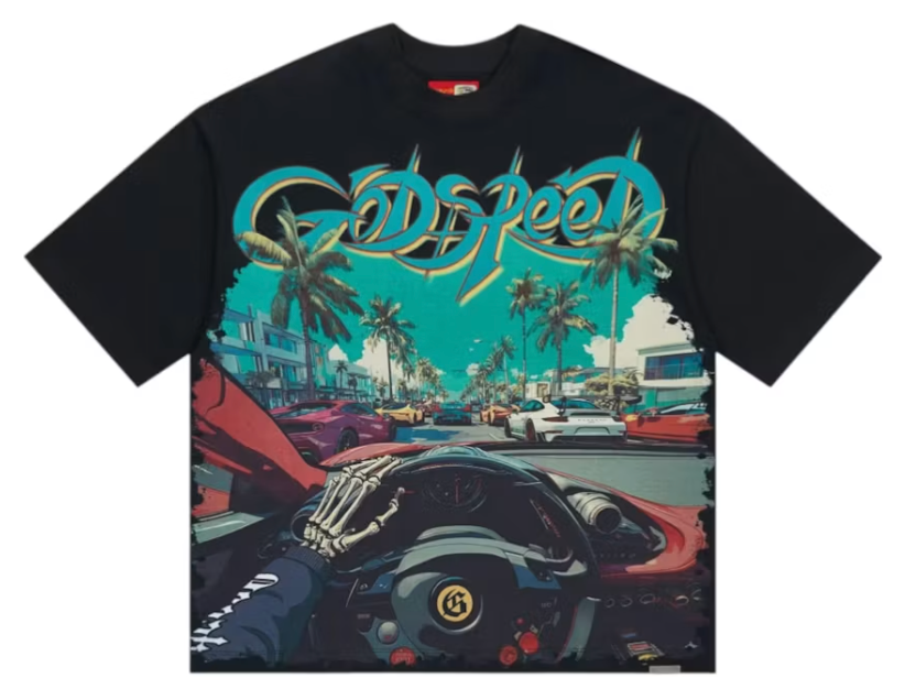 GodSpeed Power Steering Tee-Black
