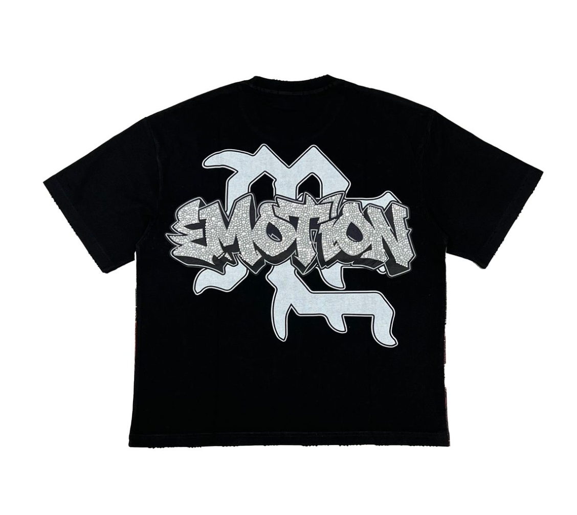 Mixed Emotion "Angel Whispers" Black Tee
