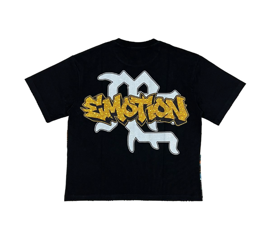 Mixed Emotion "Angel Wash" Black Tee