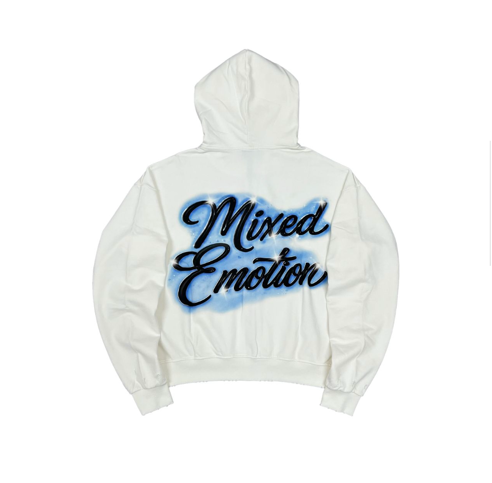 Mixed Emotion "Cupid's Arrow" White Hoodie