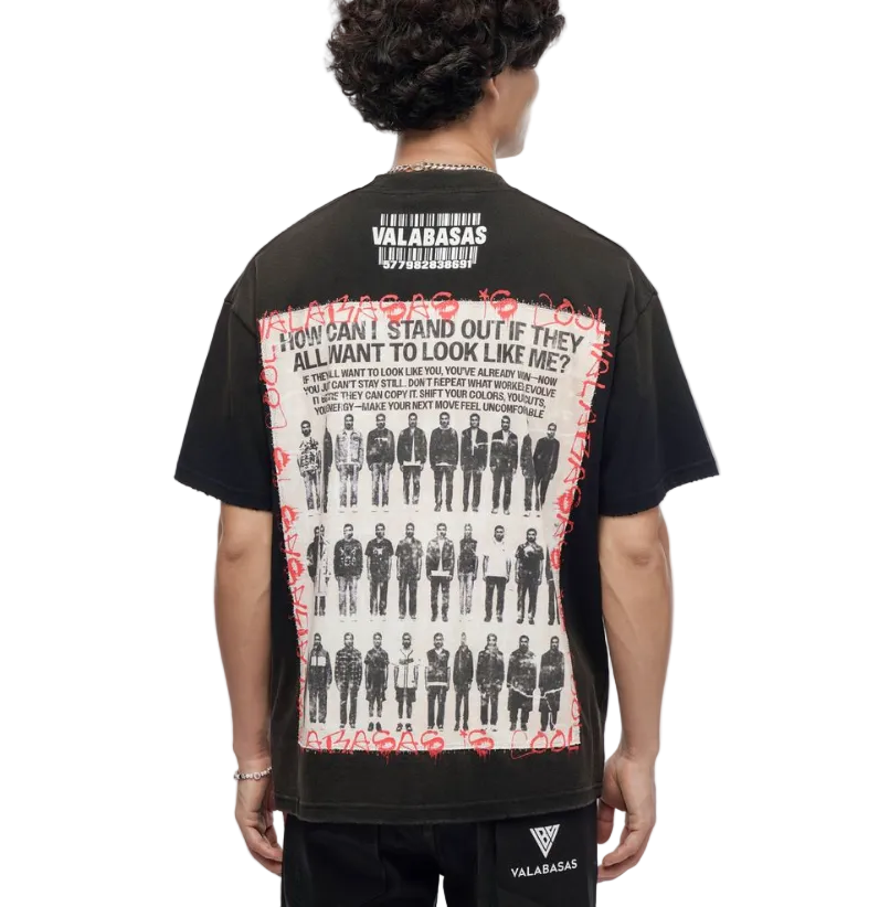Valabasas "Stand Out" Black Tee