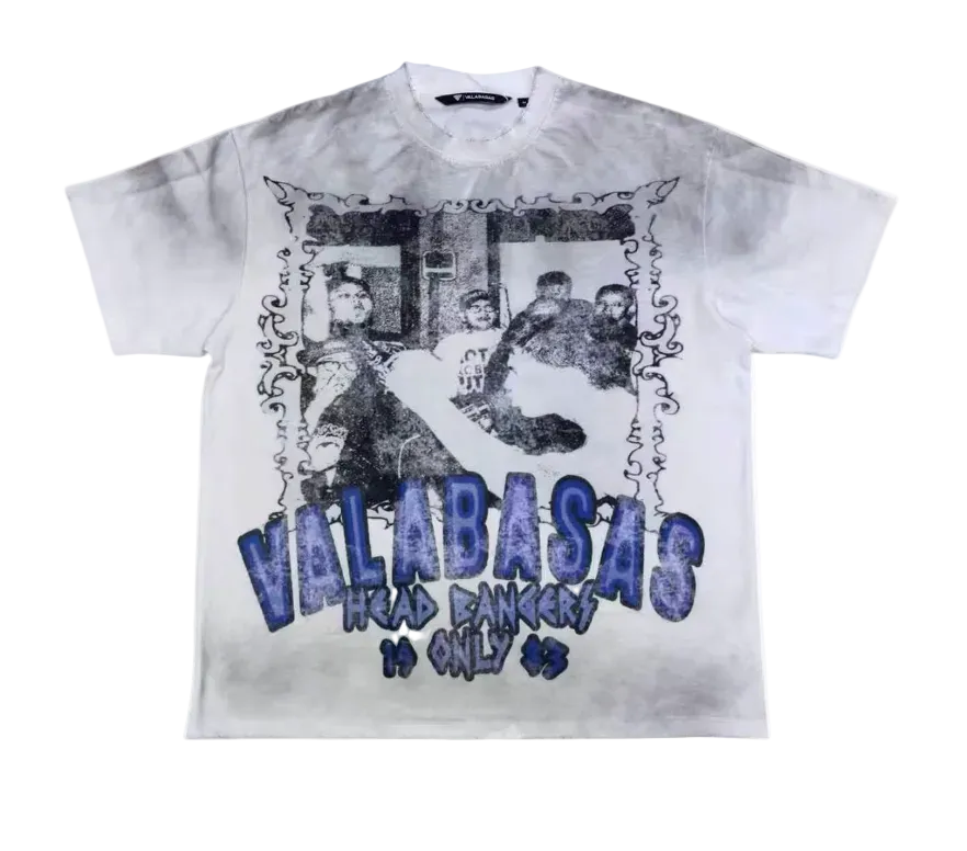 Valabasas "Head Bangers" White Tee