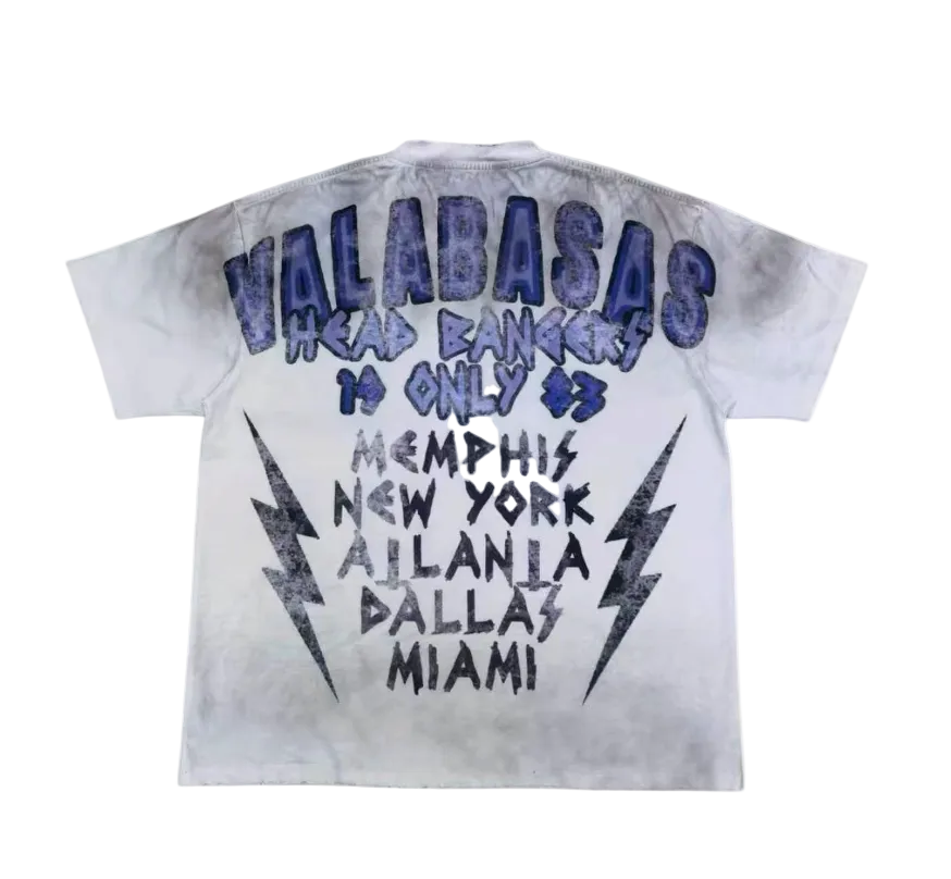 Valabasas "Head Bangers" White Tee