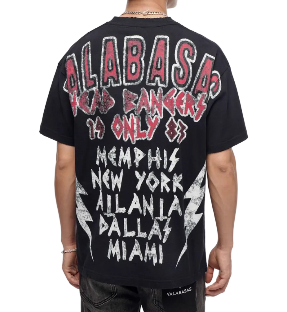 Valabasas "Head Bangers" Black Tee