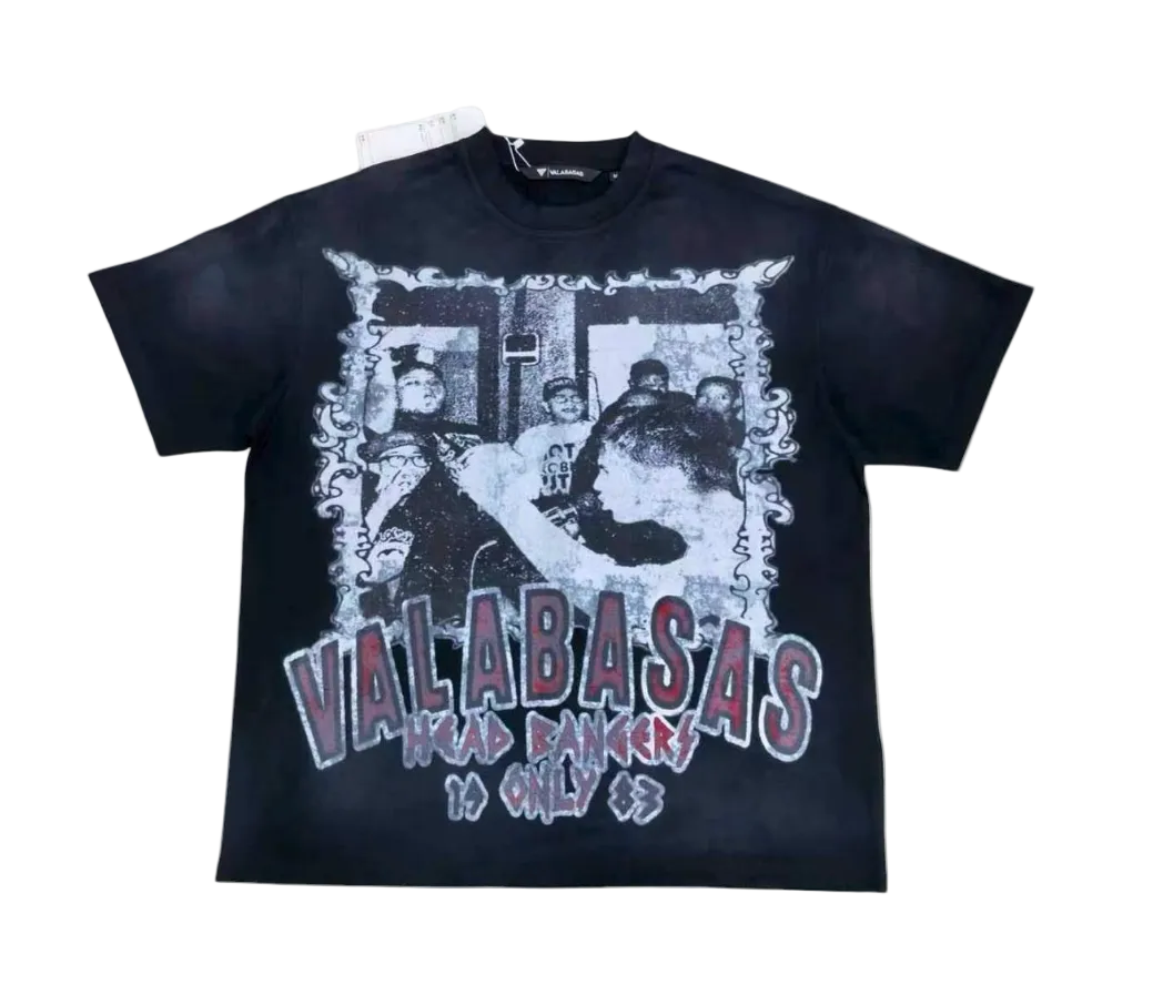 Valabasas "Head Bangers" Black Tee