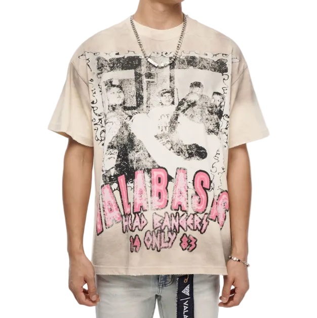 Valabasas "Head Bangers" Cream Tee