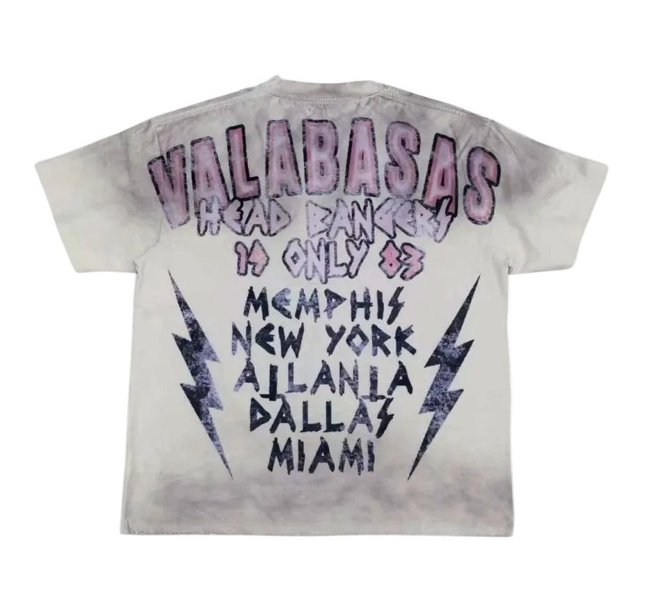 Valabasas "Head Bangers" Cream Tee