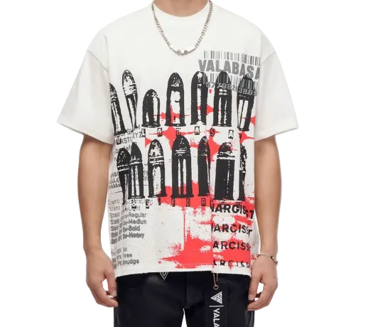 Valabasas "Narcissist" White Tee