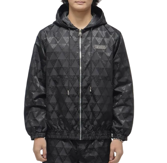 Valabasas "Monogram 2.0" Black Windbreaker Jacket