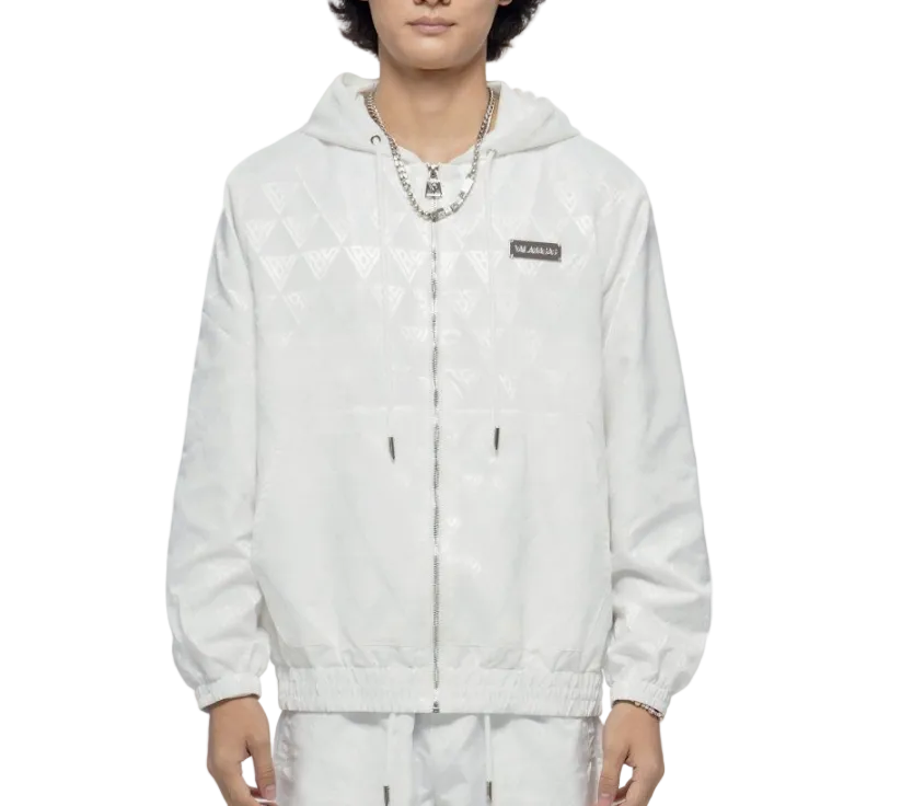 Valabasas "Monogram 2.0" White Windbreaker Jacket