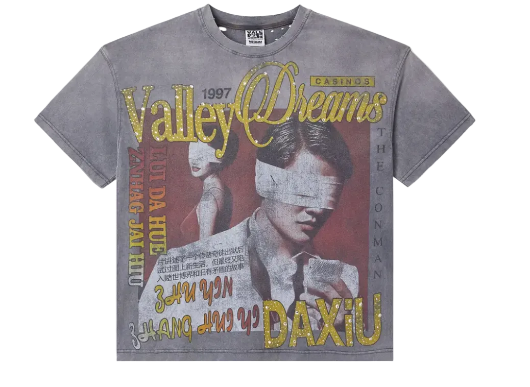 Vale Forever Charcoal Casino Tee 'Grey'