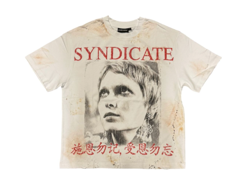 Syndicate "Femme" Graphic Tee White Wash