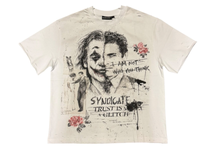 Syndicate "Glitch" Graphic Tee White