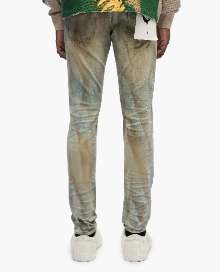 Trnchs "Monarch" Skinny Fit Jeans Light Wash