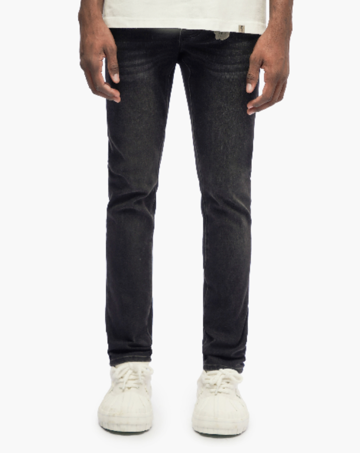 Trnchs "Monarch" Skinny Fit Jeans Jet Black