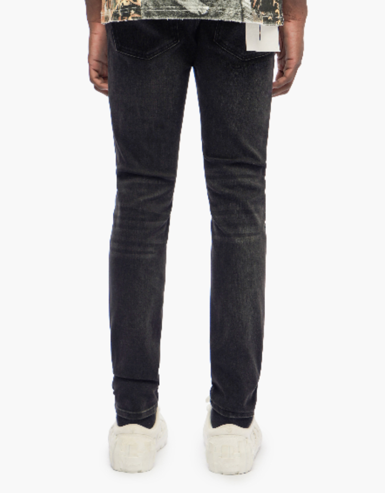 Trnchs "Monarch" Skinny Fit Jeans Jet Black