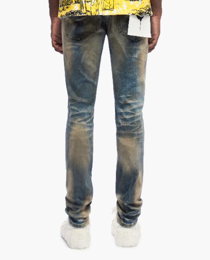 Trnchs "Monarch" Skinny Fit Jeans Dark Blue Dirty Wash