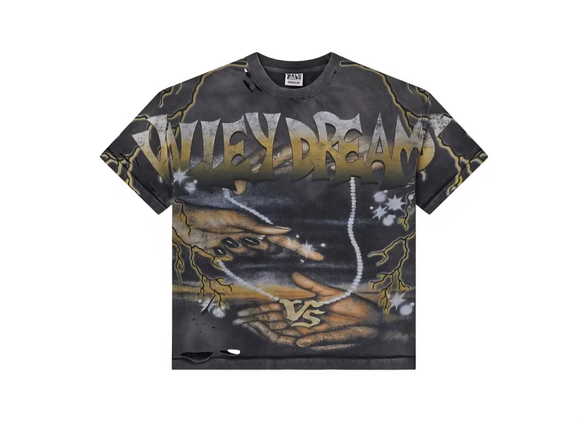 Vale Forever Hands Of God Tee- Black Wash