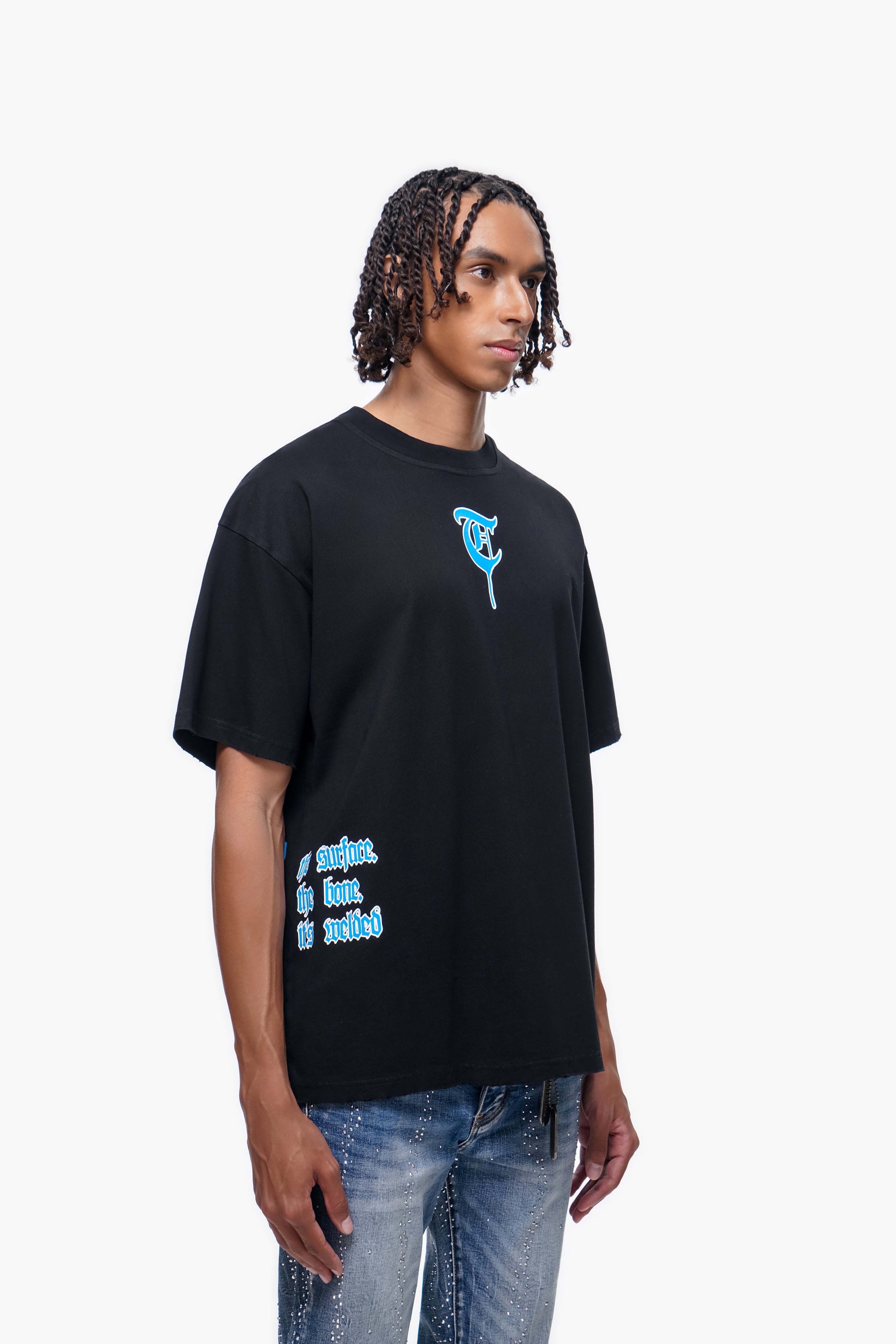 "FORGED FROM BONE" Black Tee