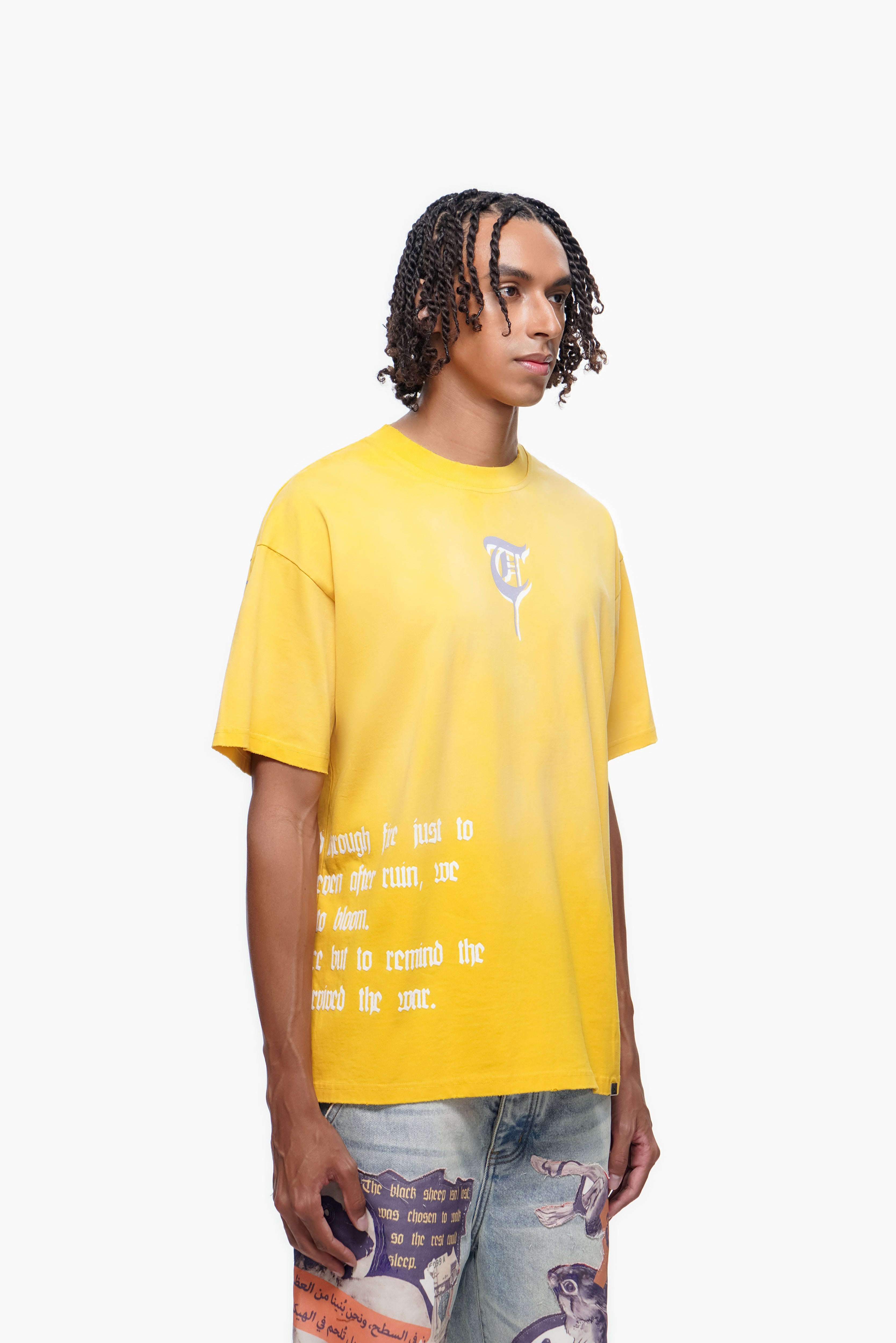 TRNCHS SURVIVE Yellow Tee