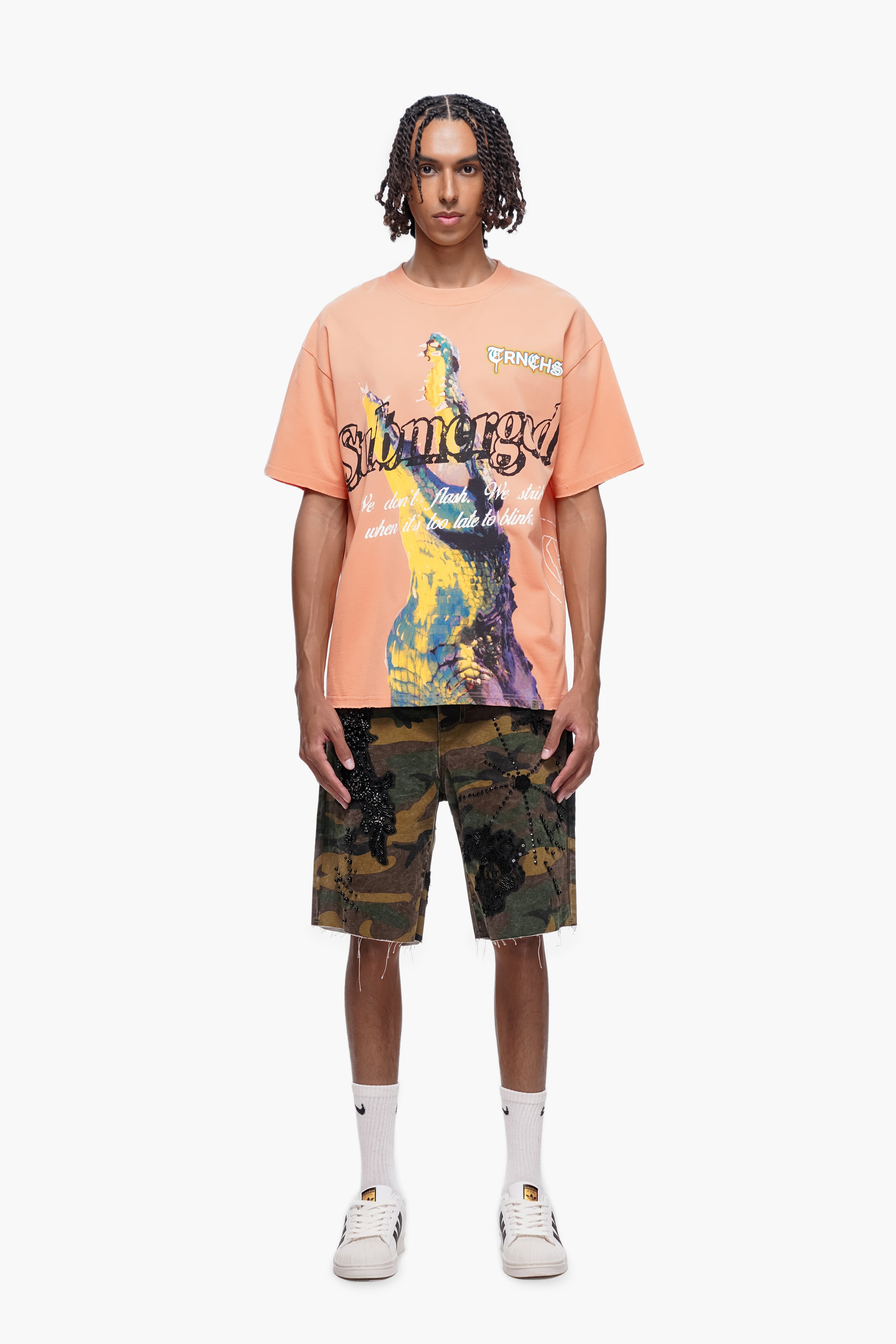 "BENEATH" Orange Tee