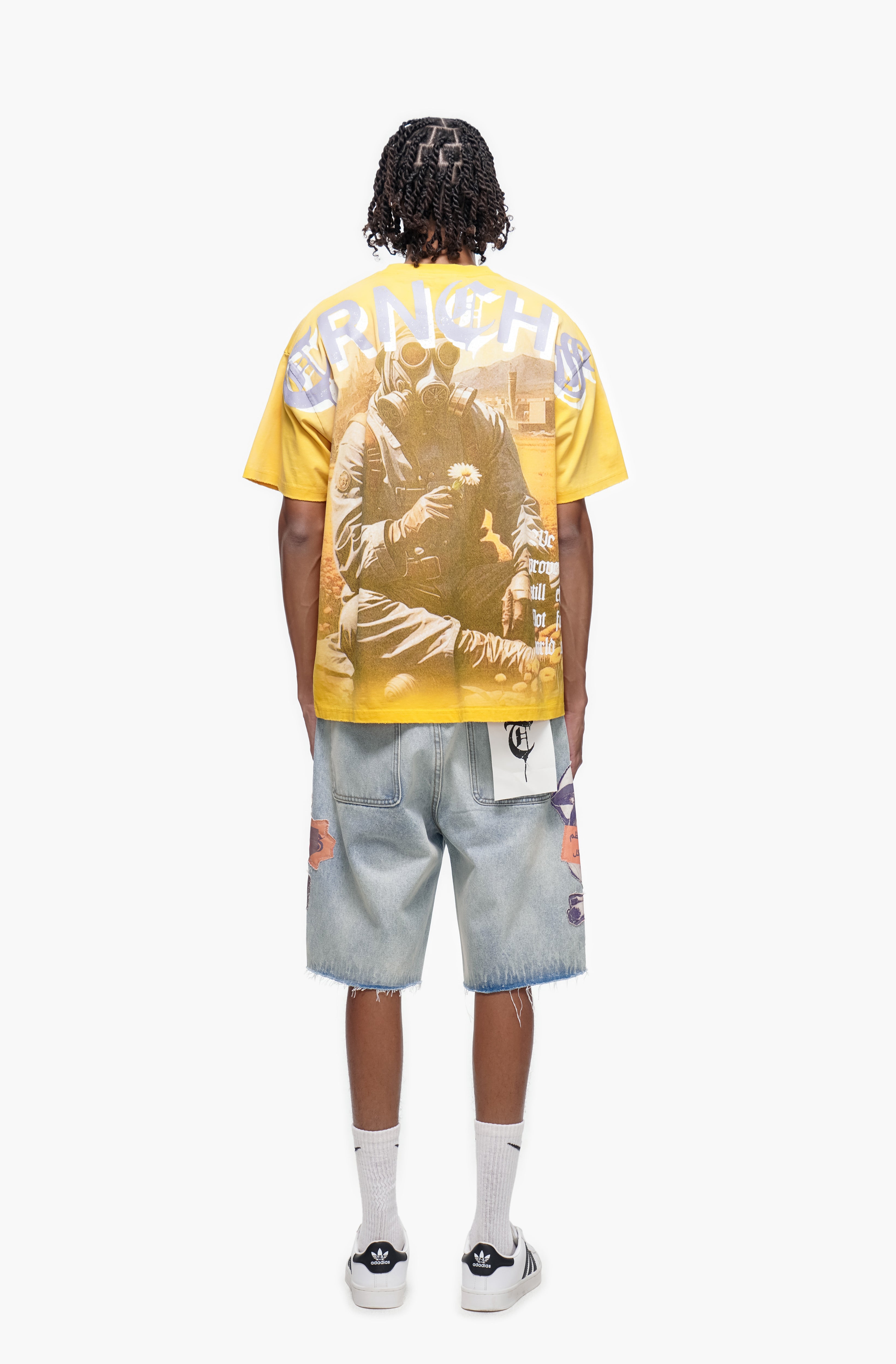 COLLAGE - Light Blue Wash Denim Shorts